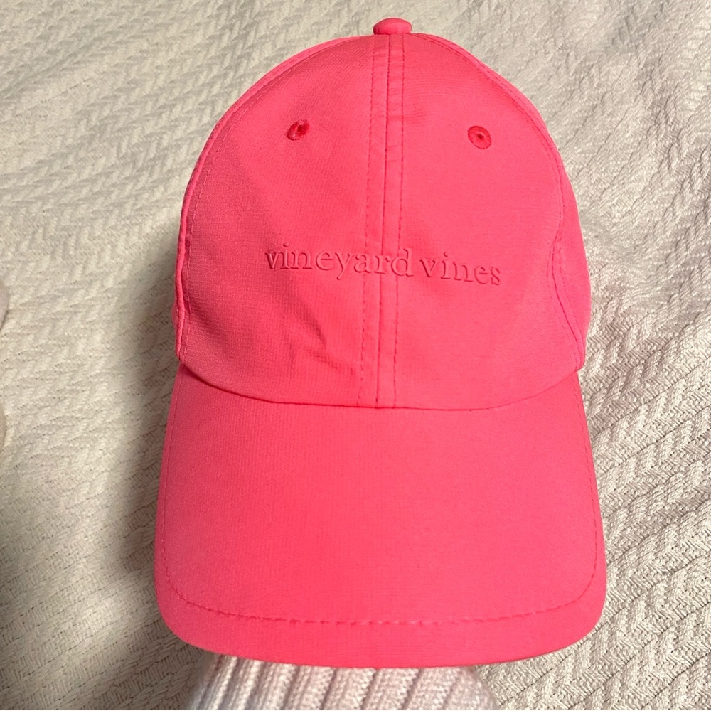 Vineyard Vines Neon Pink Dri-Fit Cap/Hat Lifestyle Activewear Nautical Trendy